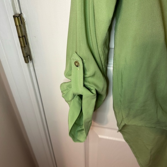 Maeve Anthropologie Womens Blouse Small Flowy Boho Festival High Low Button-Up - Picture 3 of 5